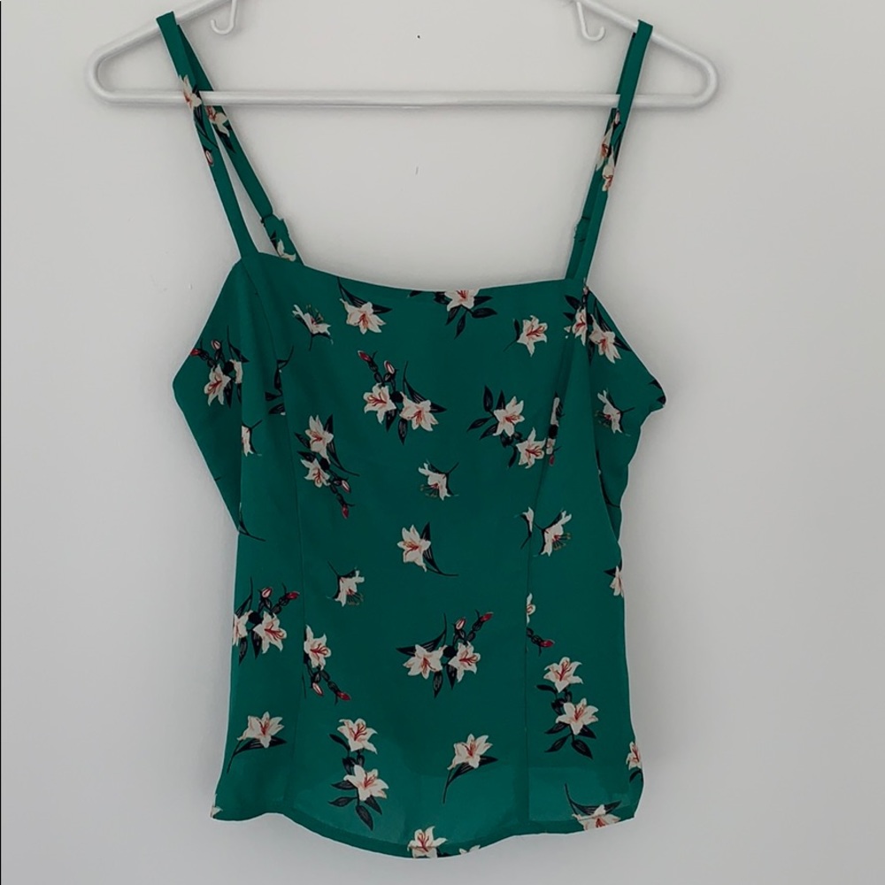 ASTR Green Floral Top
